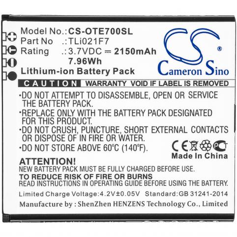 Batterie  alcatel tli021f7 ee70