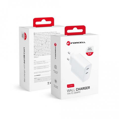 Chargeur forcell double sortie de 18 w 3 a chacunes