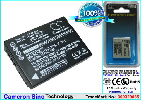 Batterie panasonic dmc-tz6