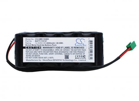 Batterie medical ge eagle monitor 1006