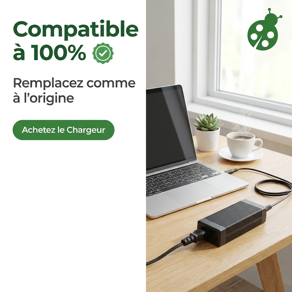 Chargeur ordinateur portable hp  probook 470 g7 8vu33ea