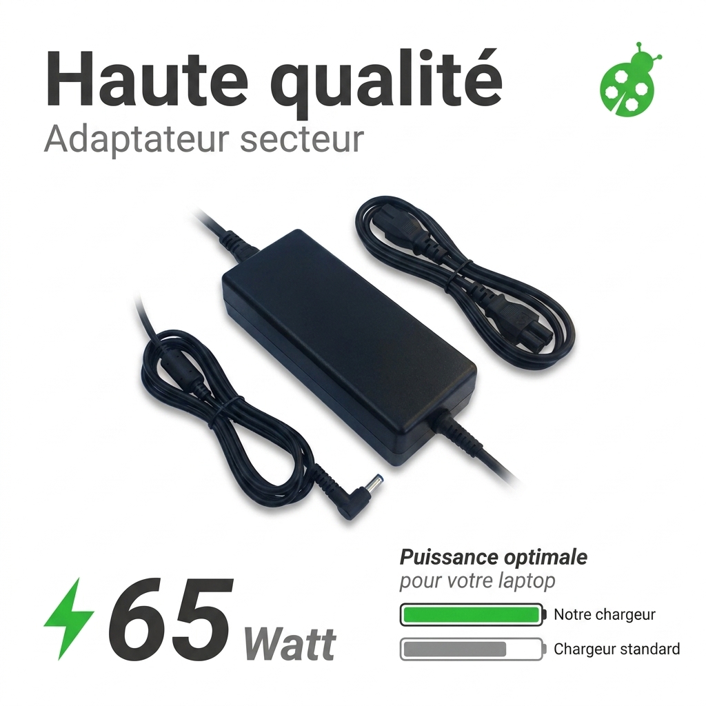 Chargeur ordinateur portable hp  probook 450 g3 p5s07ea