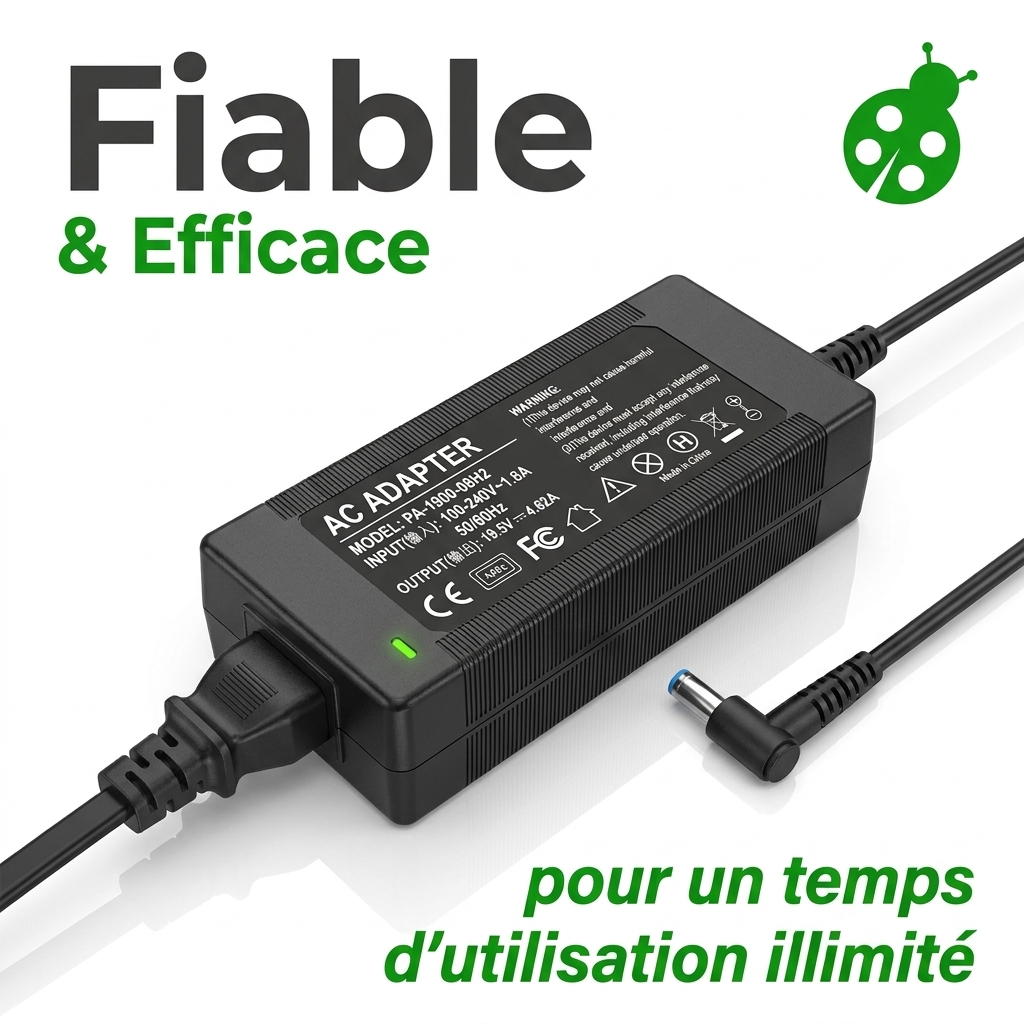 Chargeur ordinateur portable hp  probook 450 g3 p5s07ea