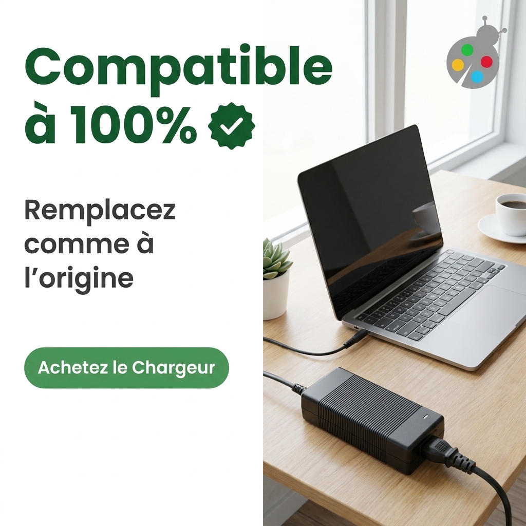 Chargeur ordinateur portable hp  probook 450 g3 p5s07ea