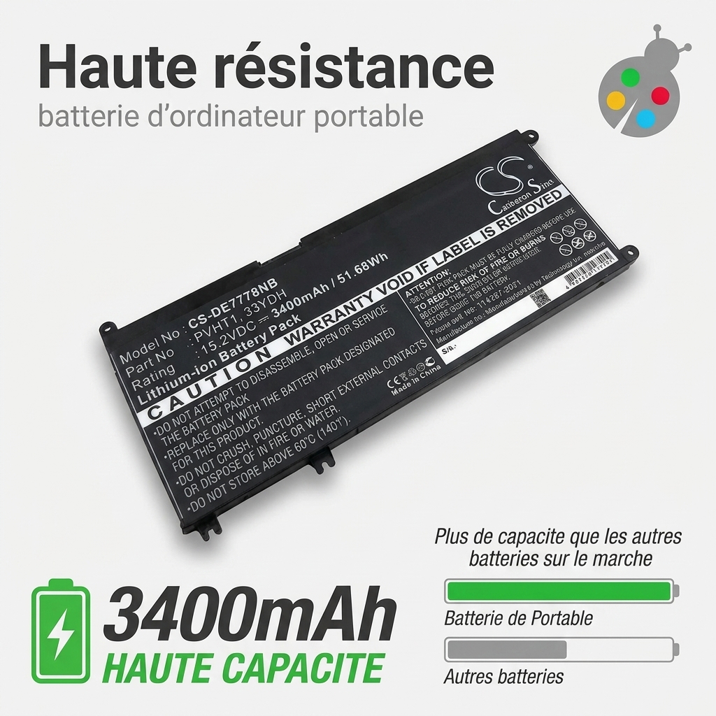 Batterie ordinateur portable dell g3 17 3779