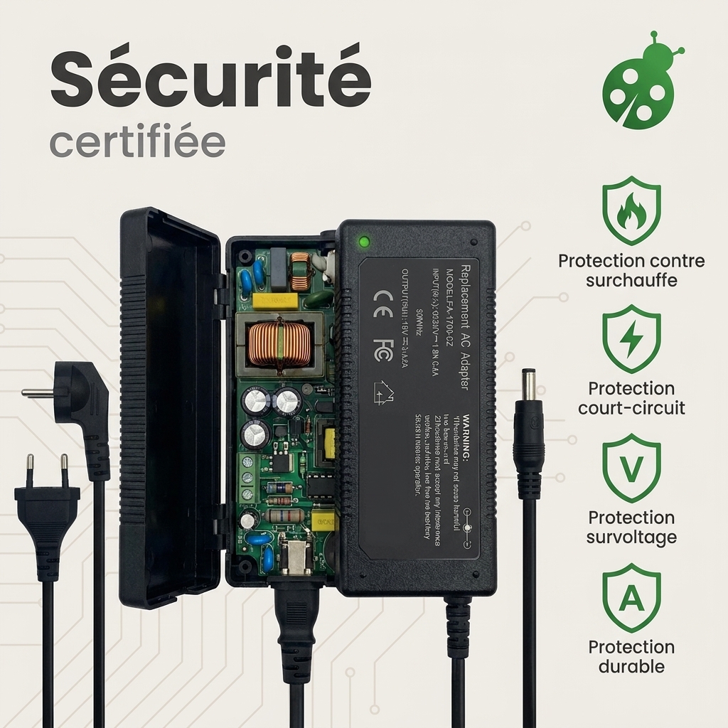 Chargeur ordinateur portable asus f510q