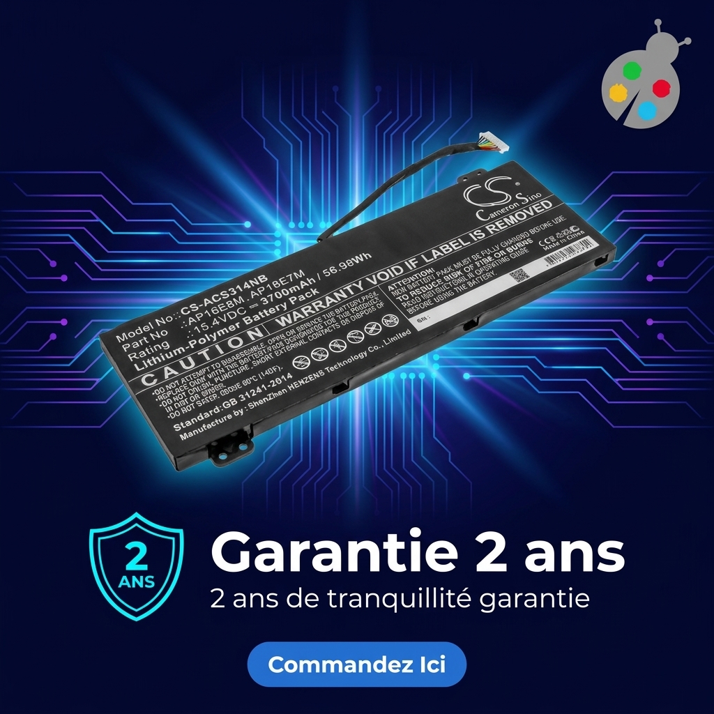 Batterie ordinateur portable acer nitro 5 an517 51 73sk