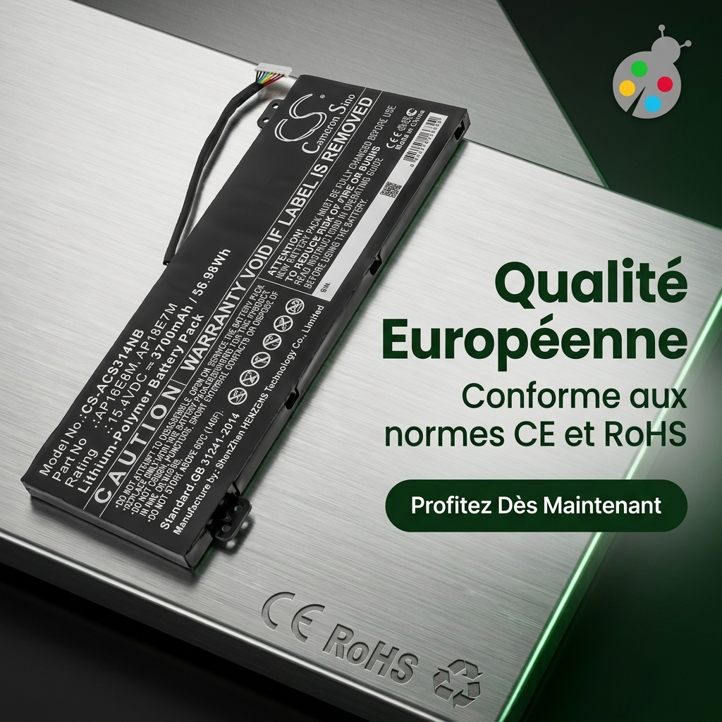 Batterie ordinateur portable acer nitro 5 an517 51 73sk