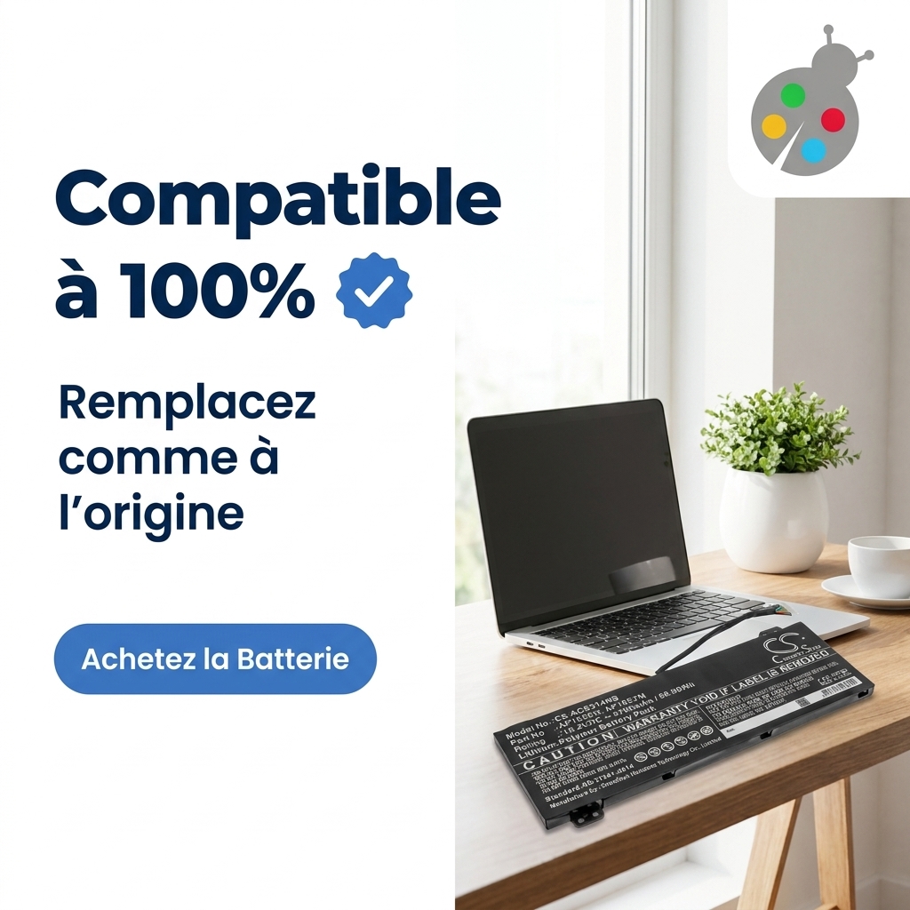 Batterie ordinateur portable acer nitro 5 an517 51 73sk