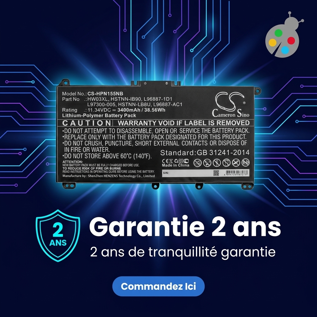 Batterie ordinateur portable hp pavilion 15 eg0073cl