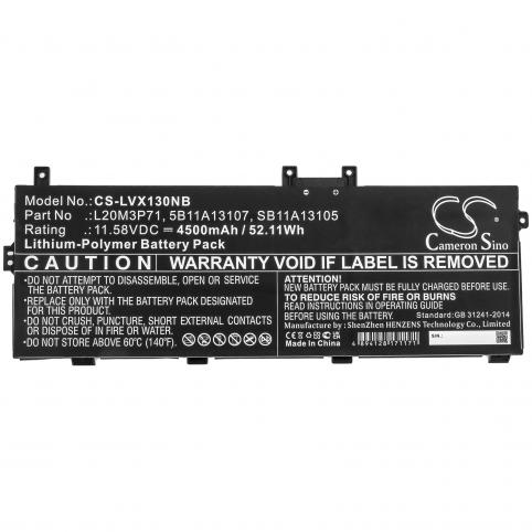 Batterie ordinateur portable lenovo thinkpad x13 yoga g2 20w80007za