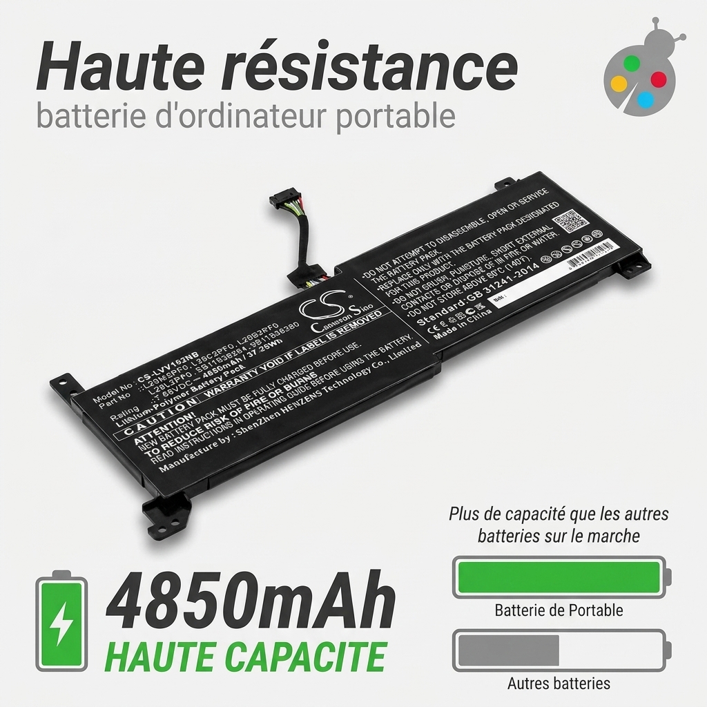 Batterie ordinateur portable lenovo ideapad 3 14itl6