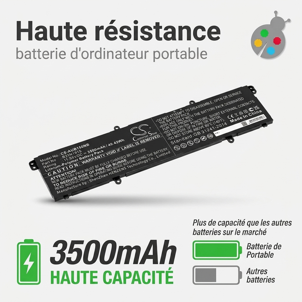 Batterie ordinateur portable asus expertbook b1 b1500c