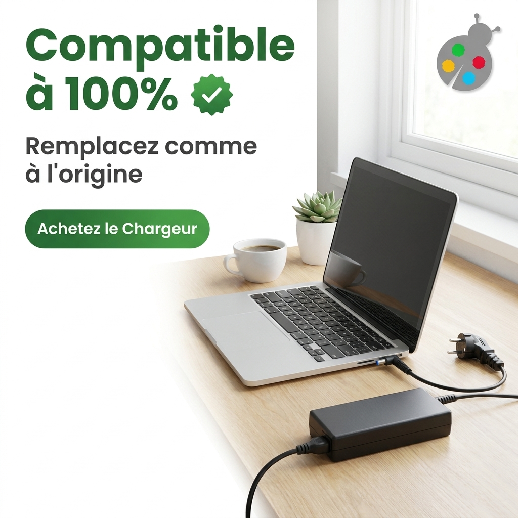 Chargeur ordinateur portable hp  pavilion 13-bb0005tu