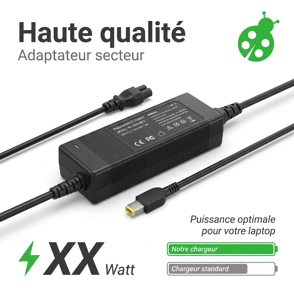 Chargeur ordinateur portable lenovo b50 70 80eu