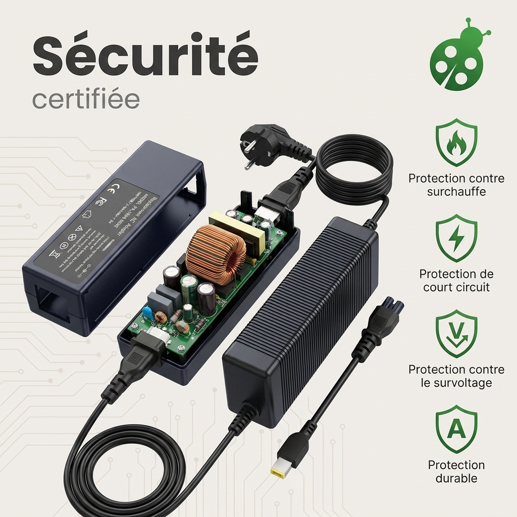 Chargeur ordinateur portable lenovo b50 70 80eu