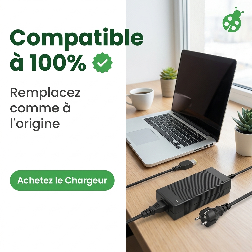 Chargeur ordinateur portable lenovo b50 70 80eu
