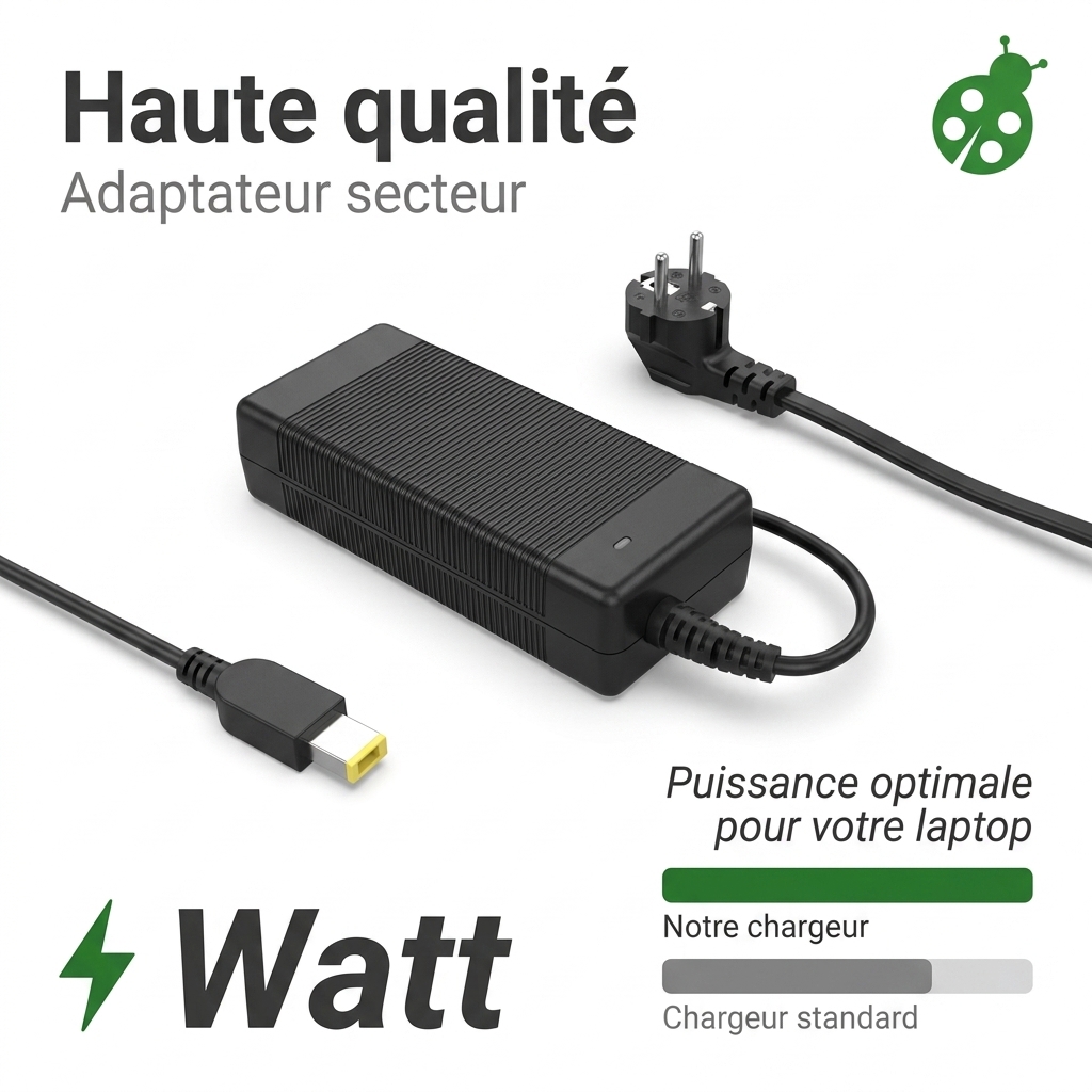 Chargeur ordinateur portable lenovo thinkpad l570 20j81