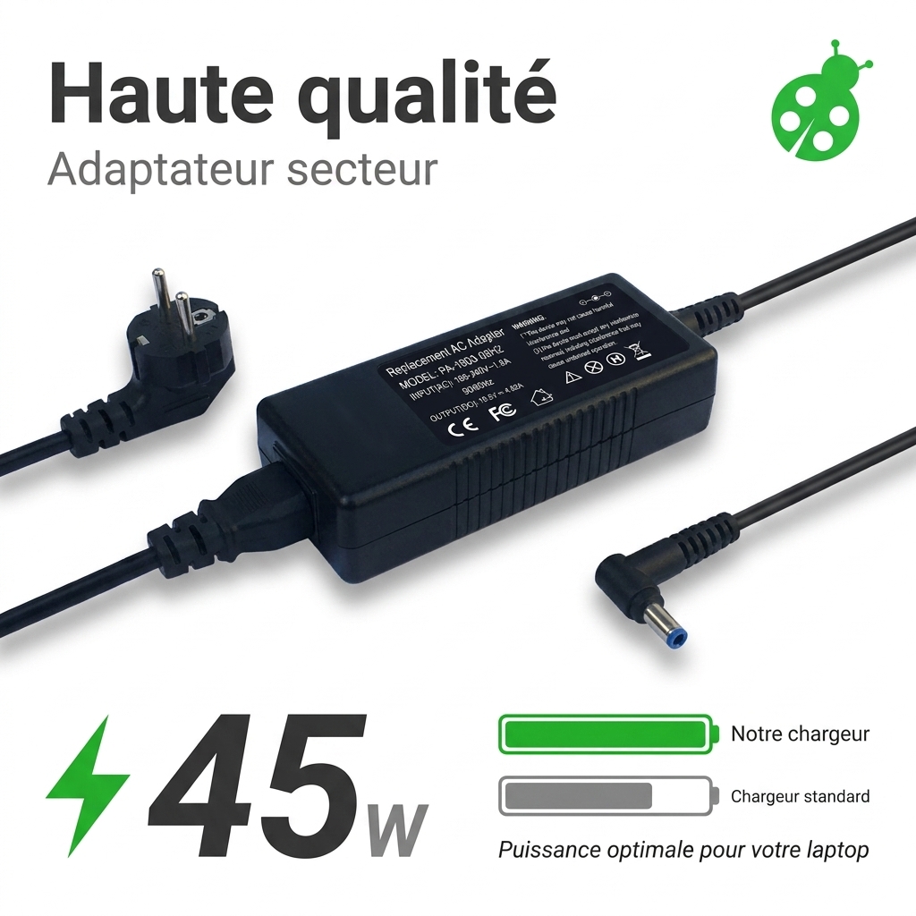 Chargeur ordinateur portable hp  15s fq0075nf