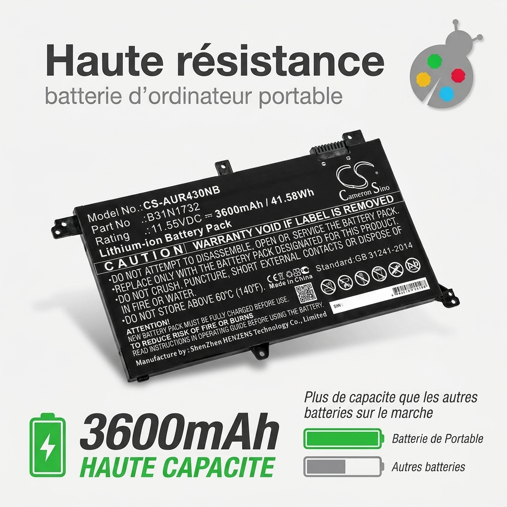 Batterie ordinateur portable asus fx571lh