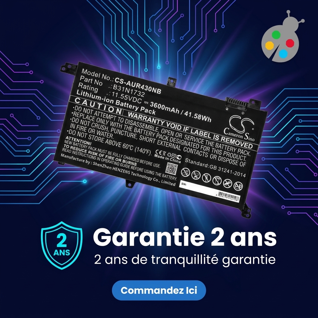 Batterie ordinateur portable asus fx571lh