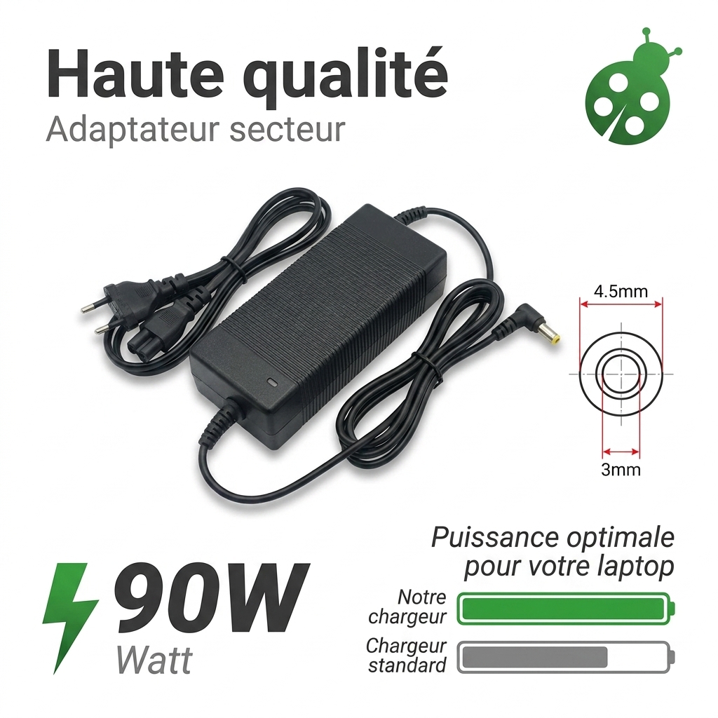 Chargeur ordinateur portable asus vivobook 17 r1700qa bx113w