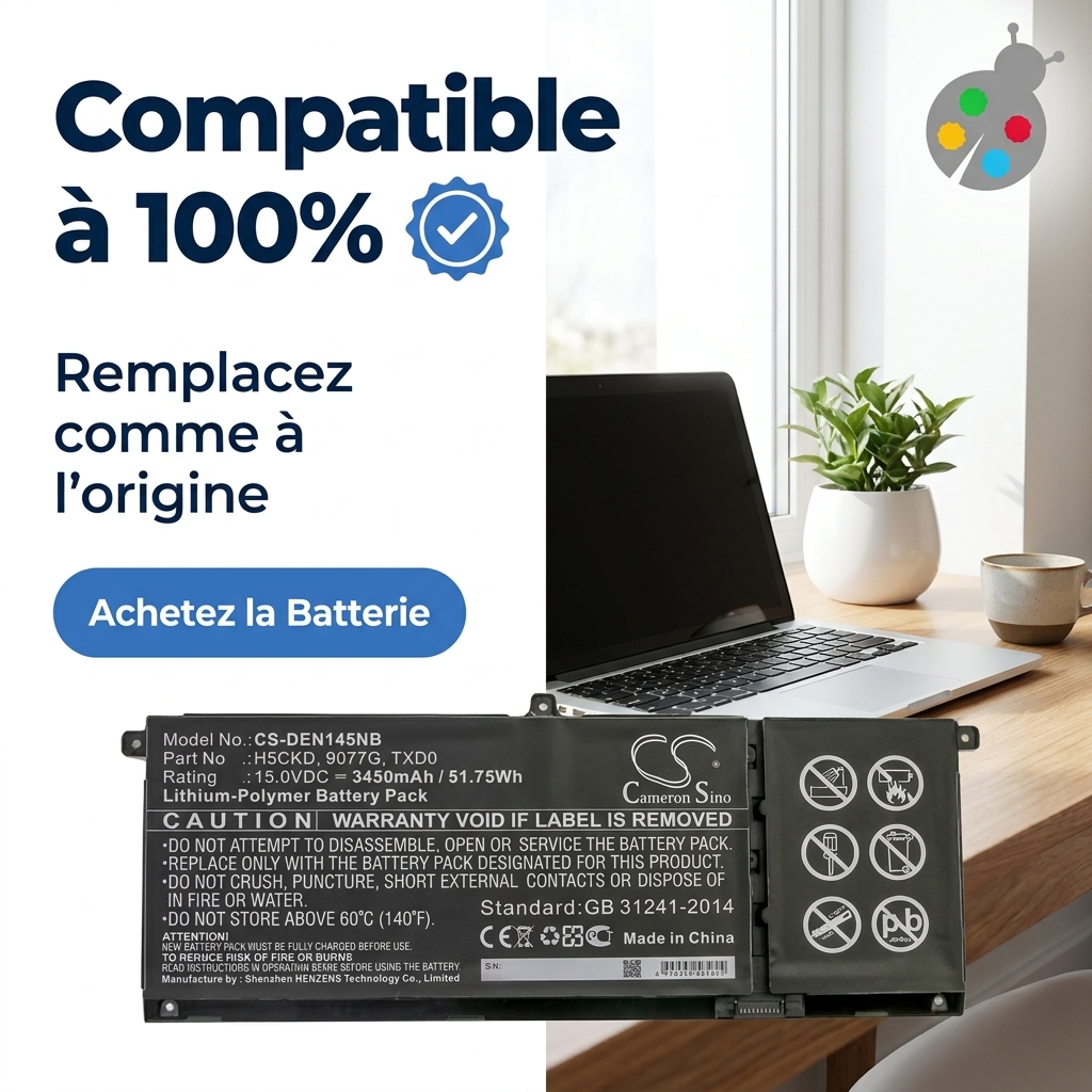 Batterie ordinateur portable dell inspiron p102f