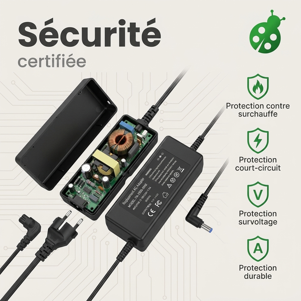 Chargeur ordinateur portable msi katana 17 b12vek 081de