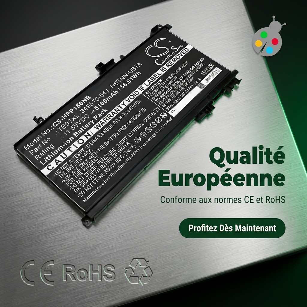 Batterie ordinateur portable hp pavilion 15 bc017nf