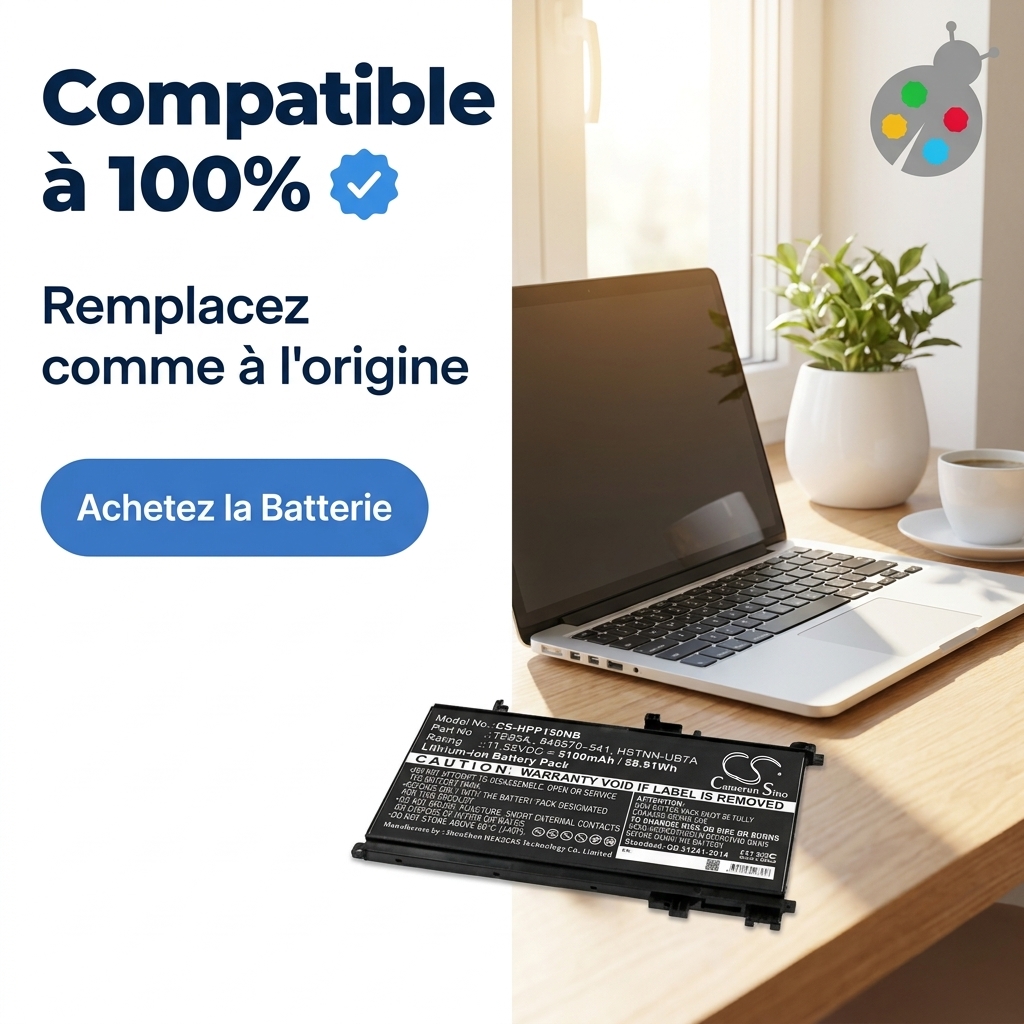 Batterie ordinateur portable hp pavilion 15 bc017nf