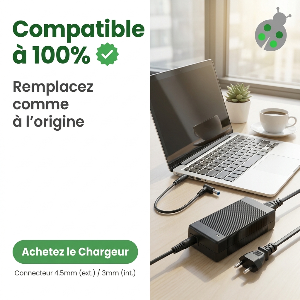 Chargeur ordinateur portable hp  pavilion power 15 cb024nf