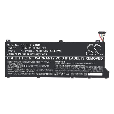 Batterie ordinateur portable honor magicbook 14 i7-1165g7