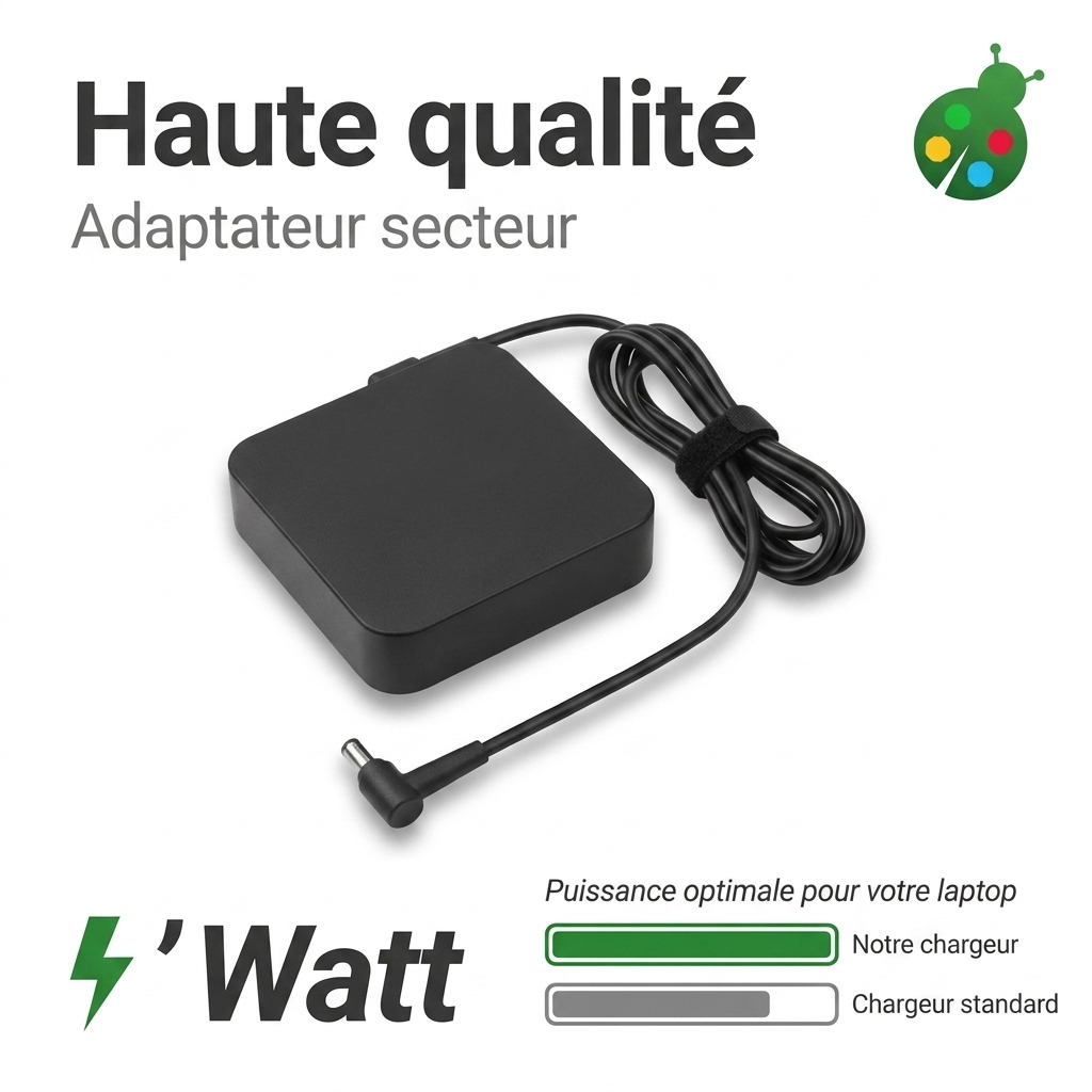 Chargeur ordinateur portable asus vivobook go 15 e1504ta bq200ws