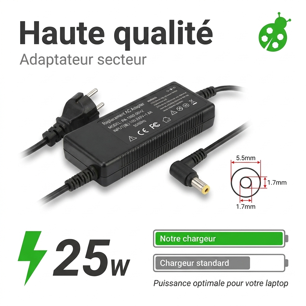 Chargeur ordinateur portable acer nitro 17 an17 72 56fs