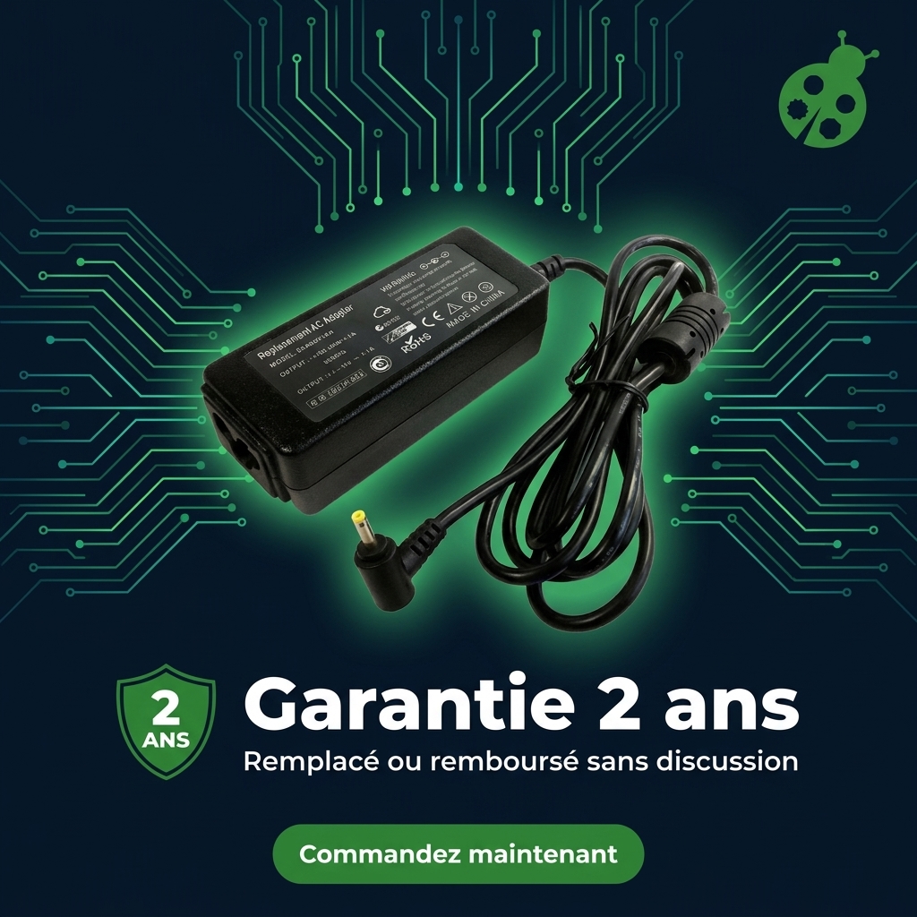 Chargeur ordinateur portable asus eee pc 1001px