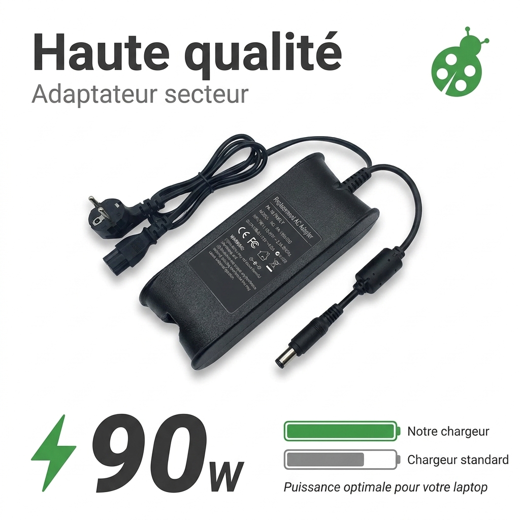 Chargeur ordinateur portable dell xps m1530