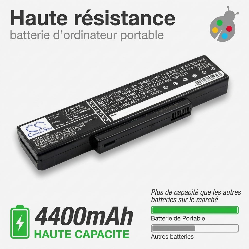 Batterie ordinateur portable asus k72f
