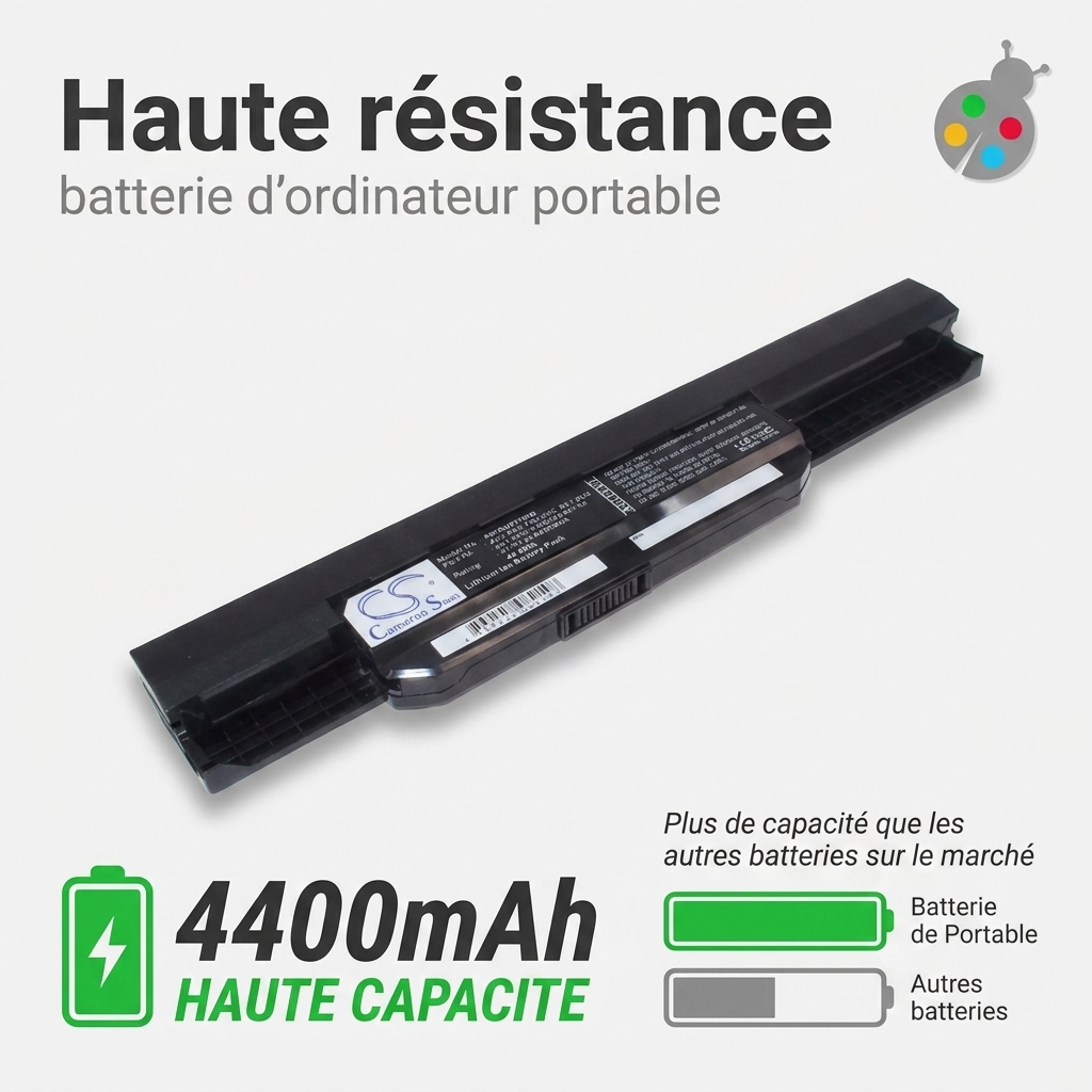 Batterie ordinateur portable asus k53e bd4td
