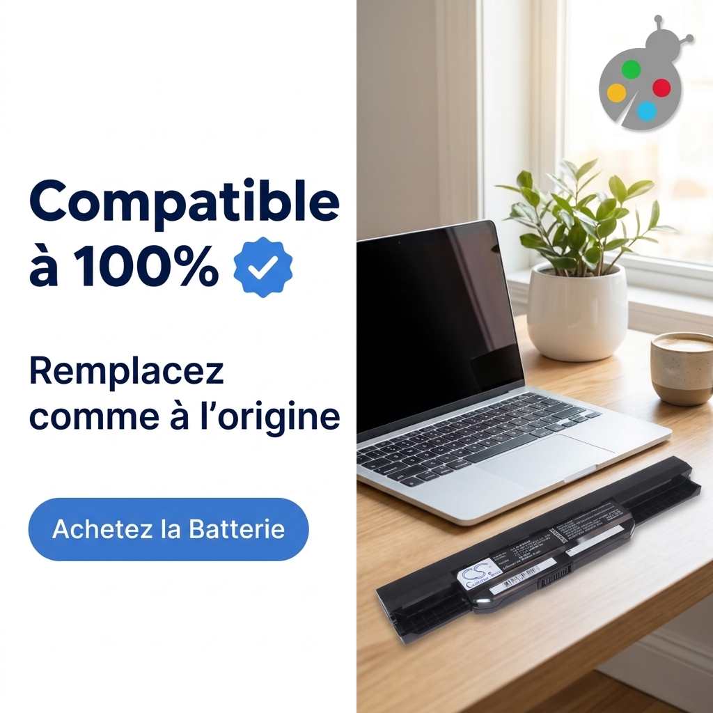 Batterie ordinateur portable asus k53e bd4td