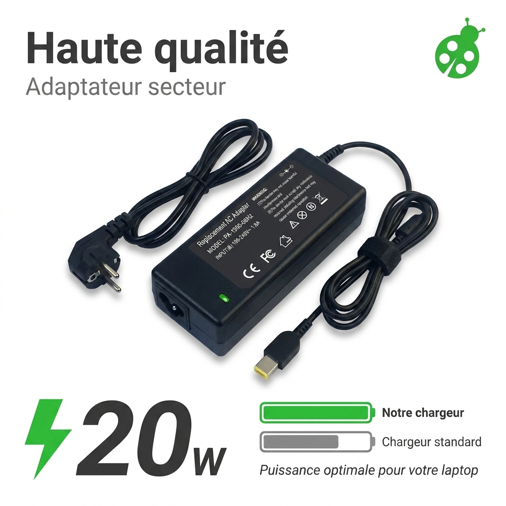 Chargeur ordinateur portable lenovo thinkpad p52 20ma/20m9
