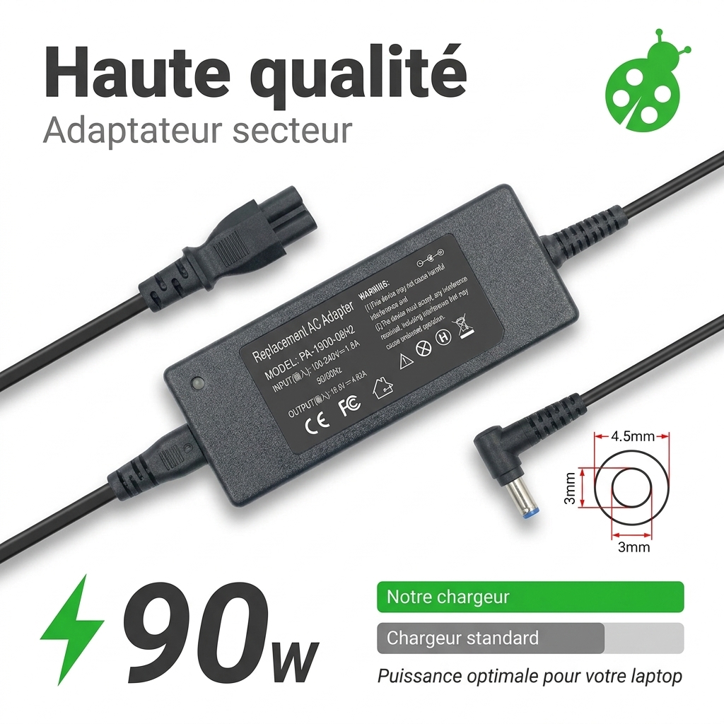 Chargeur ordinateur portable dell inspiron 16 plus 7610