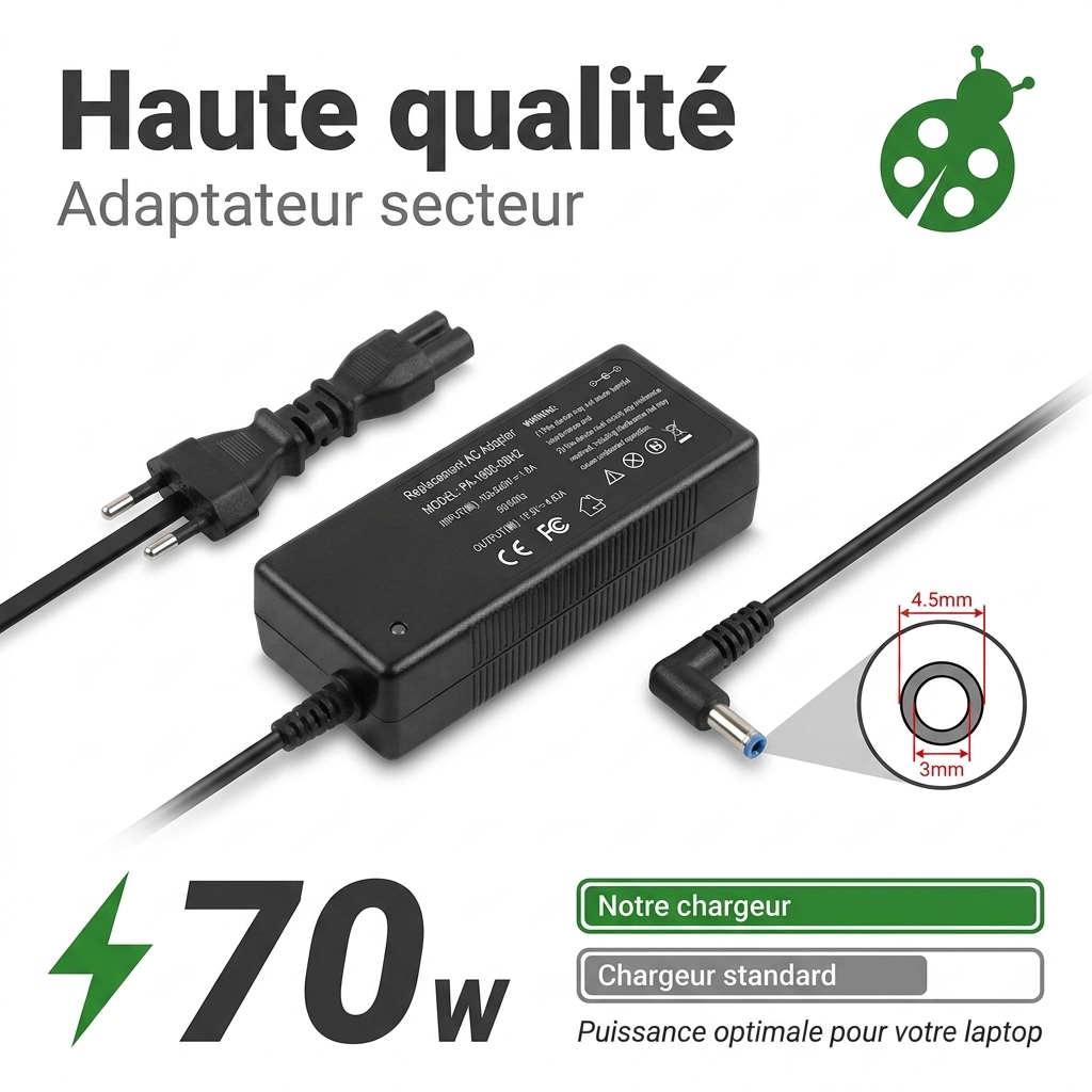 Chargeur ordinateur portable dell vostro 15 3500 ddr4