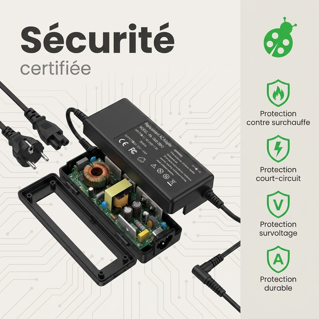 Chargeur ordinateur portable msi stealth 16 ai+ b3wh 002fr