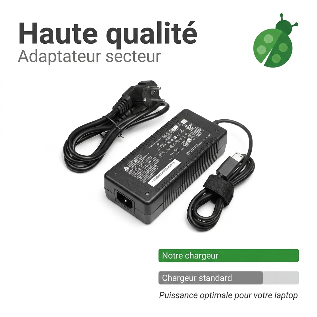 Chargeur ordinateur portable msi titan 18 hx ai a2xwig 012fr