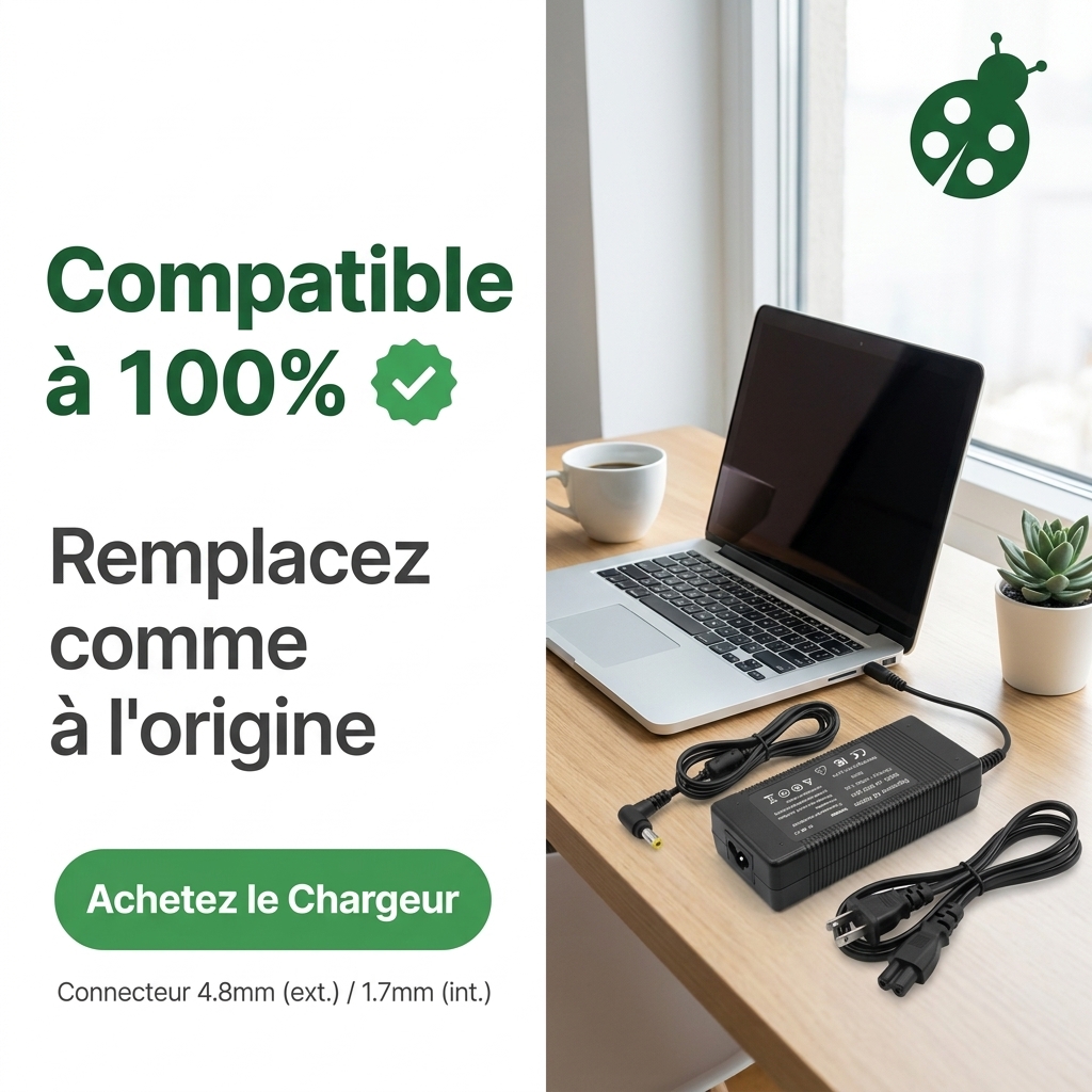 Chargeur ordinateur portable hp  pavilion dv2000