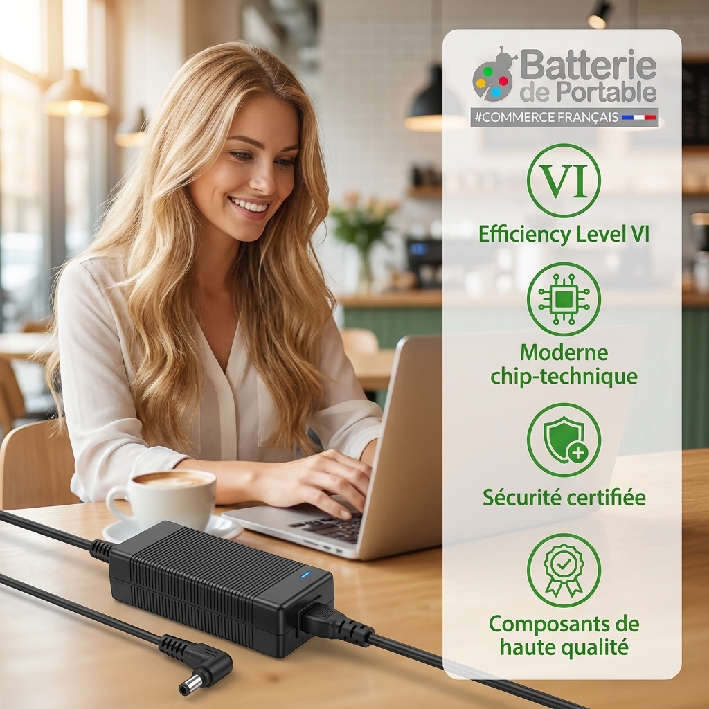 Chargeur ordinateur portable hp  elitebook 8570p b6q03ea