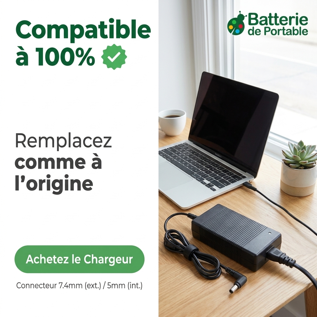Chargeur ordinateur portable hp  elitebook 8570p b6q03ea