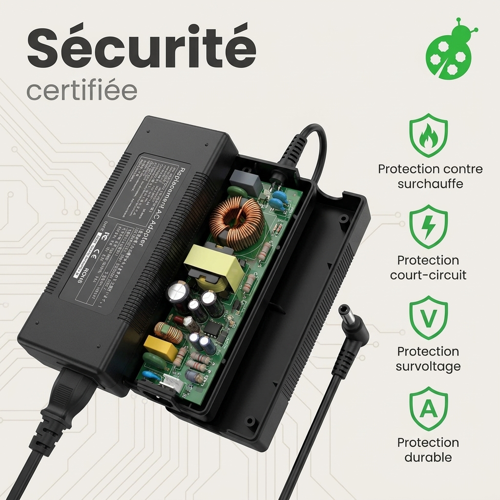 Chargeur ordinateur portable toshiba satellite p100 298