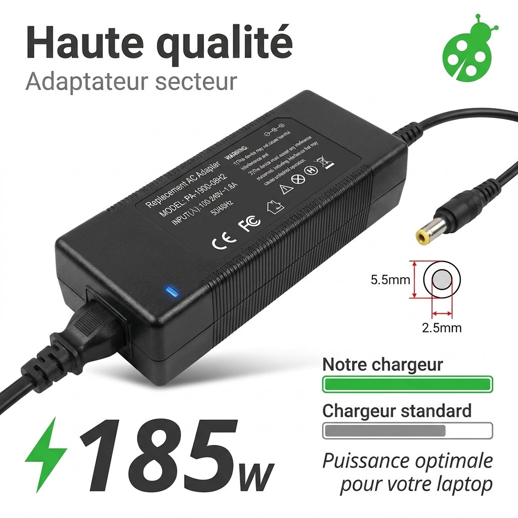 Chargeur ordinateur portable asus rog g502vy fy101t