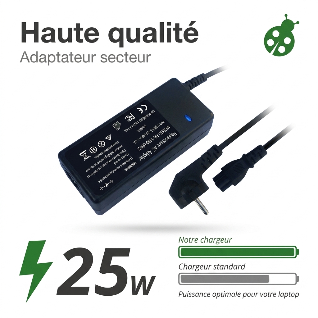 Chargeur ordinateur portable asus eee pc 4g bk011